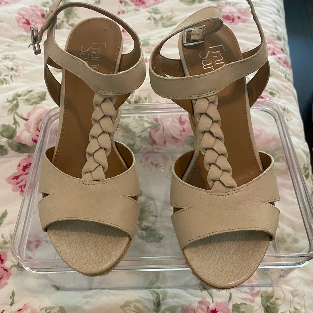Franco Sarto Cork Wedge Heels